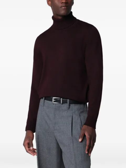 Drumohr roll-neck knitted sweater Red D7M104LWO