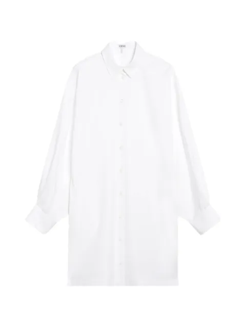 LOEWE mini shirt dress in cotton White S359Y09XMQ