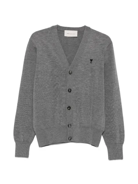 AMI Paris Ami de Coeur cardigan Grey HKC361001
