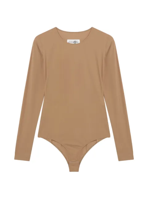 MM6 Maison Margiela long-sleeve bodysuit Neutrals S62NA0085S20518
