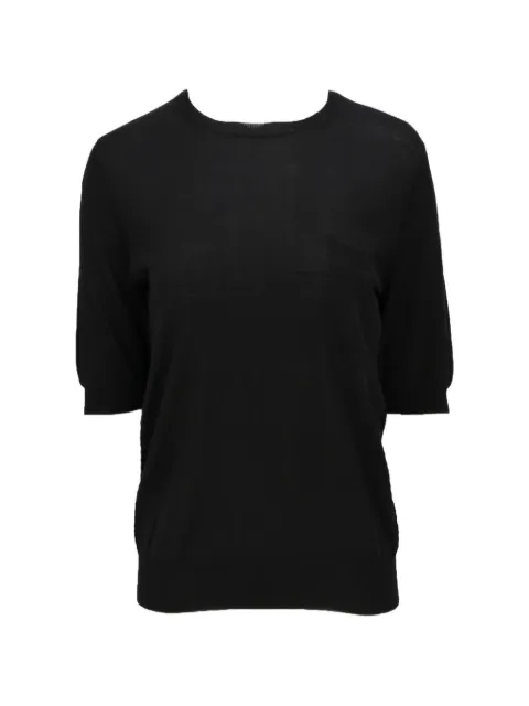 Isaia chest-pocket crew-neck T-shirt Black MG021DYD006990