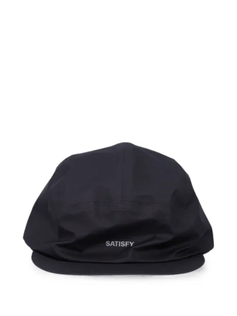 Satisfy Pertex® logo-print drawstring cap Black 31012