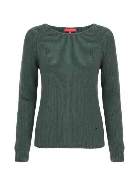 Isaia ribbed-knit sweater Green MG002DYP006480