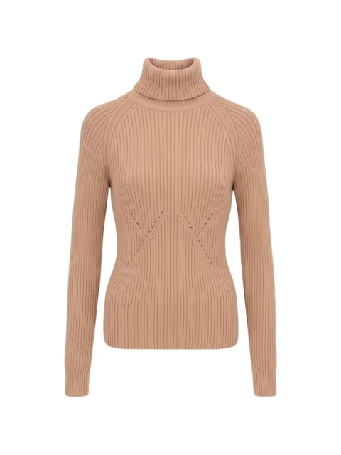 Isaia ribbed-knit roll-neck sweater Neutrals MG040DYD014370
