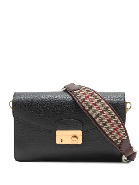 Prada Pre-Owned 2013-2026 Leather Sound Lock shoulder bag Black SQ8RQKPNRL85X339