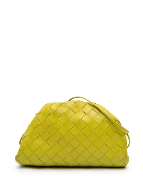 Bottega Veneta Pre-Owned 2012-2026 Nappa Intrecciato The Mini Pouch crossbody bag Yellow 6RL3XYL1IZV1EPQU