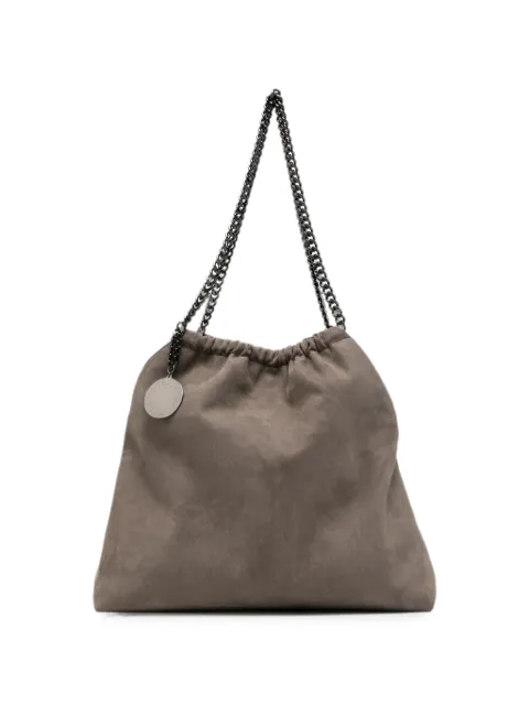 Stella McCartney Falabella medium drawstring alter suede bag Grey 7B0180WP0543
