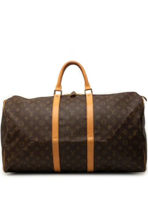 Louis Vuitton Pre-Owned 2001 Monogram Keepall 55 travel bag Brown PSSZLB73WVO3BCEA