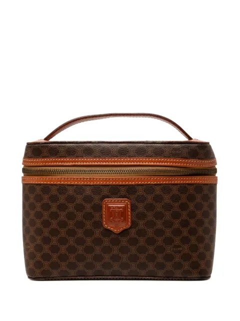 Celine Pre-Owned 1996 Macadam Coated Canvas vanity bag Brown N5DREHI7X32AE56H