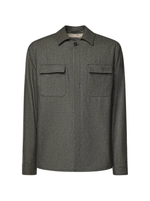 Eleventy flap-pocket shirt jacket Grey N75GIAK08TES0N04707