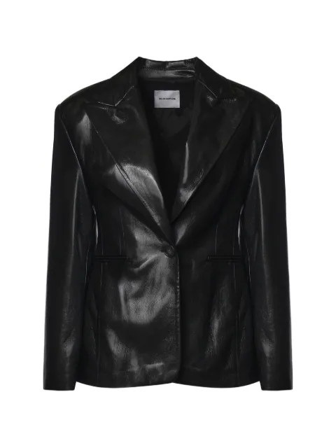 THE ANDAMANE Ottavia single-breasted blazer Black T203018ATNP152