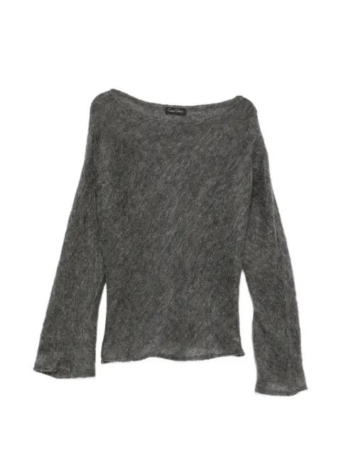 Carine Gilson mohair long-sleeve sweater Grey MO1550HW26STO