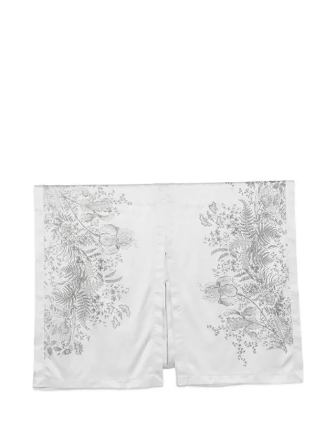 Carine Gilson floral-print kaftan Silver SI1794EW26SGG