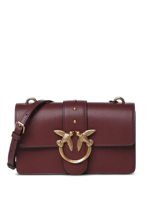 PINKO small Love Bag One leather crossbody bag Red 105856A0F1