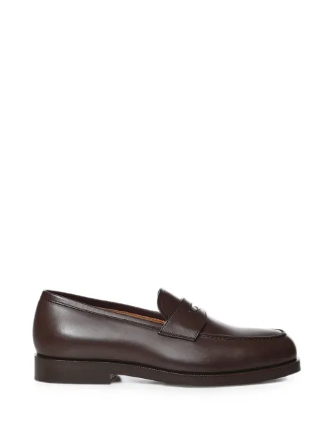 Loro Piana leather penny loafers Brown FSM0082Q0DL