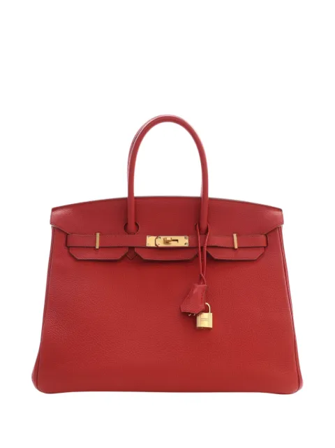 Hermès Pre-Owned 2015 Togo Birkin Retourne 35 handbag Red ADYAZR96ECH9W9IE