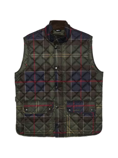Barbour tartan-pattern waistcoat Green MGI0333TN14