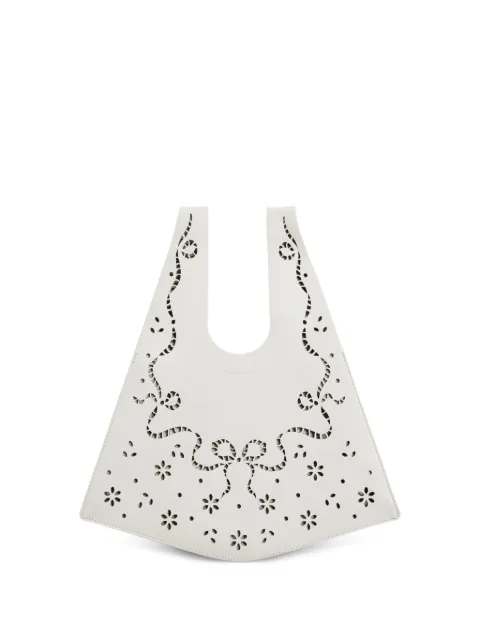 Simone Rocha Mini Lasercut lace-effect handbag White BAG2260840CREAM