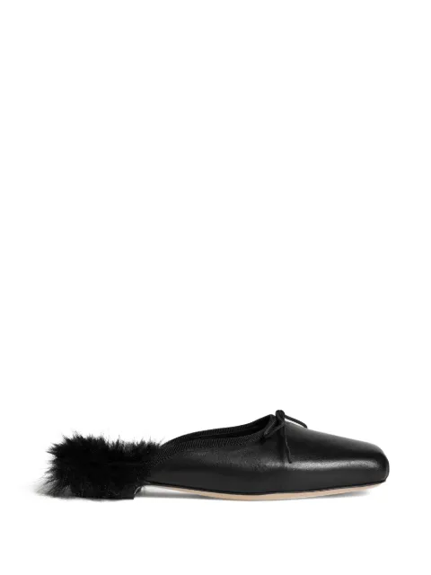 Simone Rocha bow-detail leather mules Black RMP28