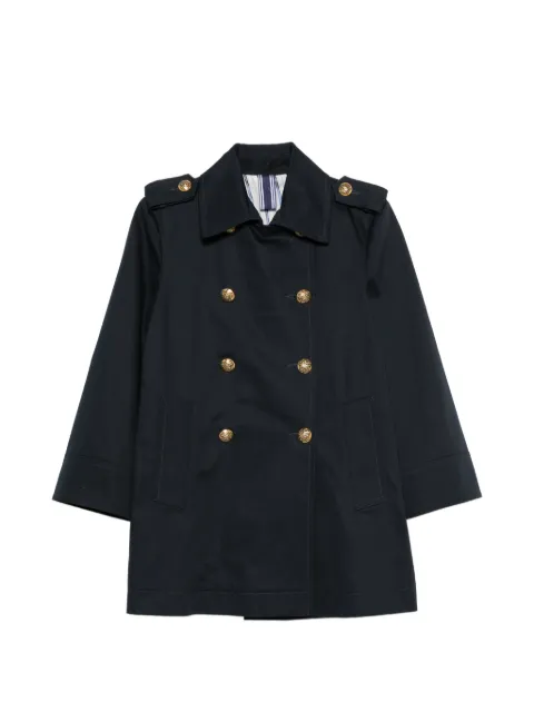 ANDIATA double-breasted cotton coat Blue 2000903876