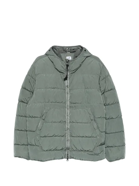C.P. Company quilted hooded jacket Green 21CMOW011A005904G