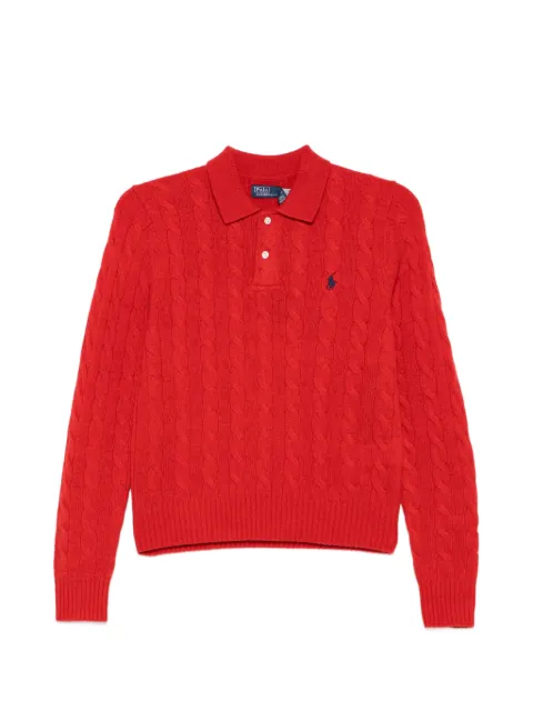Polo Ralph Lauren cable-knit polo sweater Red 211972132501