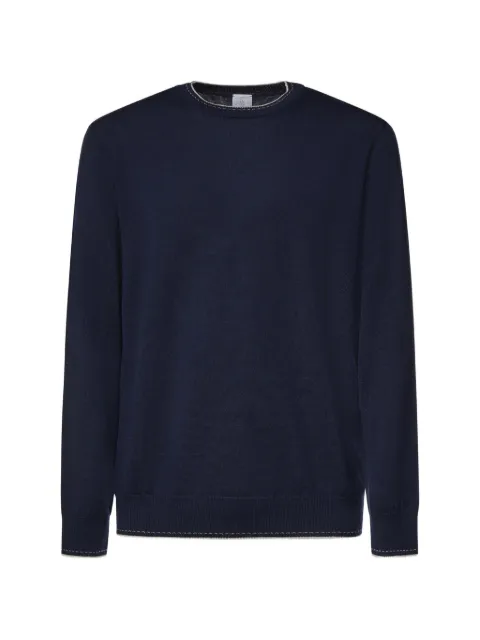 Eleventy contrast-trim sweater Blue N76MAGN39MAG0N028