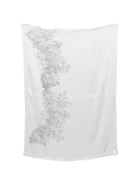 Carine Gilson floral-print kaftan Silver SI8784EW26SGG