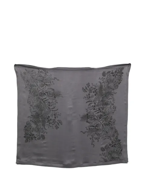 Carine Gilson floral-print kaftan Grey SI8884EW26SST