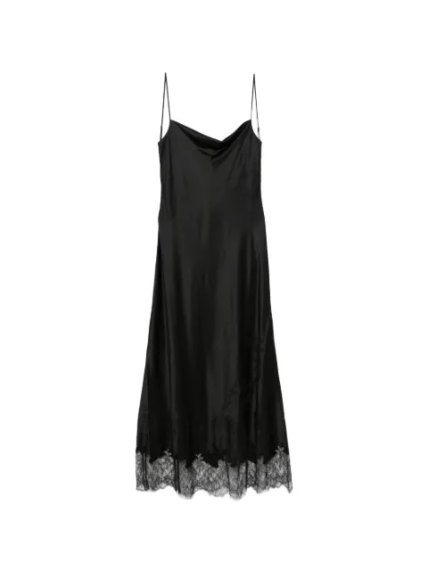 Carine Gilson lace-trim cowl-neck nightdress Black HA0271DEW26BLKBLK