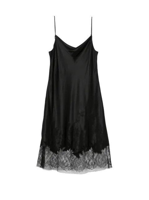 Carine Gilson lace-trimmed silk nightdress Black HA0327DEW26BLKBLK