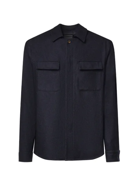 Eleventy button-fastening shirt jacket Blue N75GIAK08TES0N0
