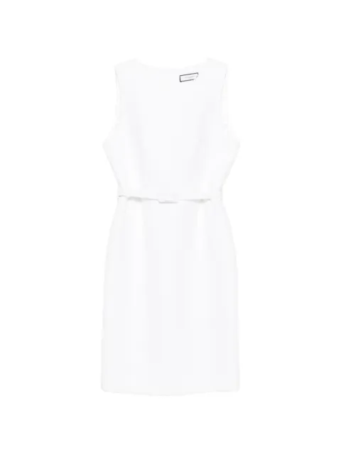 ANDIATA bouclé-knit belted mini dress White 0163641641
