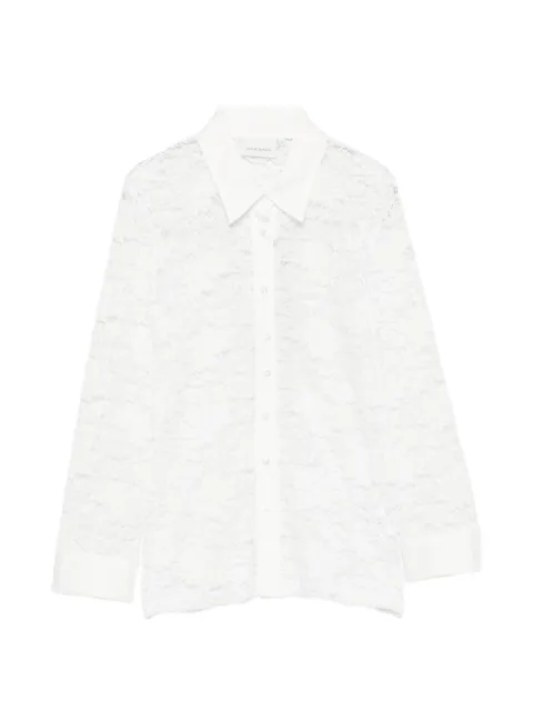 ANDIATA floral-lace button-up shirt White 0363651154