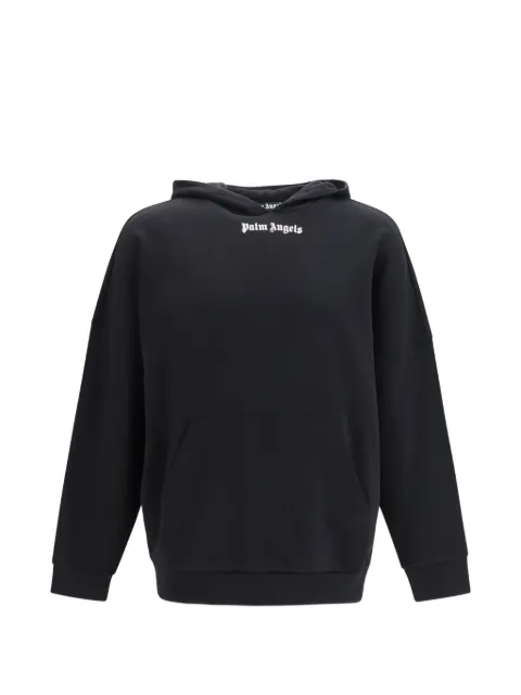 Palm Angels logo-print hoodie Black PAMBB002FL0011003