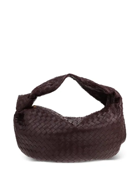 Bottega Veneta Pre-Owned 2020s large Jodie intrecciato clutch bag Purple 433484