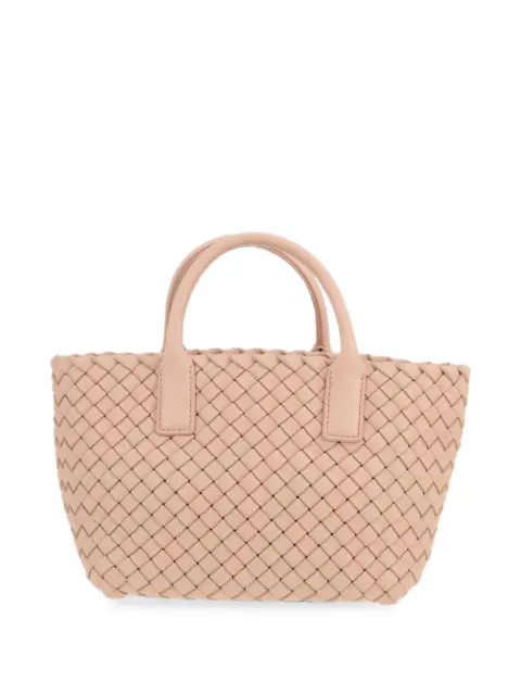 Bottega Veneta Pre-Owned 2020s mini Cabat Intrecciato shoulder bag Pink 426056