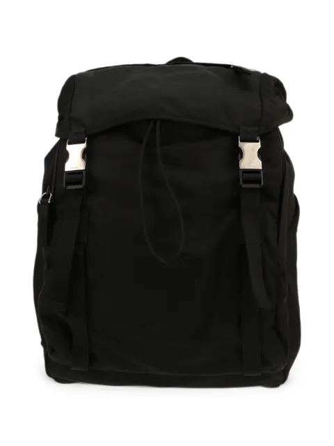 Prada Pre-Owned buckle-fastening backpack Black 424805