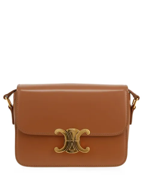 Celine Pre-Owned 2020s Triomphe shoulder bag Brown 422715