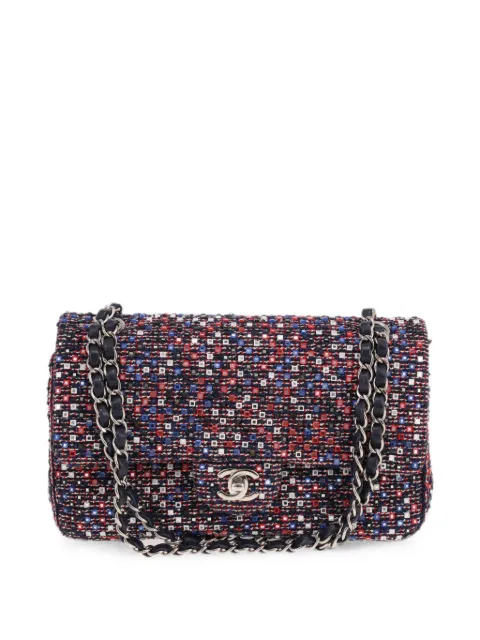 CHANEL Pre-Owned 2016 Timeless Classic rhinestone-embellished cross body bag Blue 432927