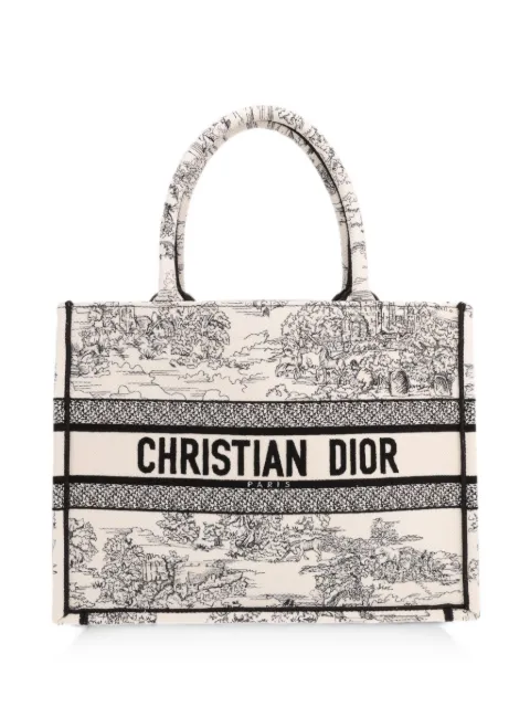 Christian Dior Pre-Owned 2020s medium Book Tote Oblique Monogram tote bag Neutrals 433607