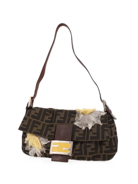 Fendi Pre-Owned Baguette logo-print handbag Brown 430962