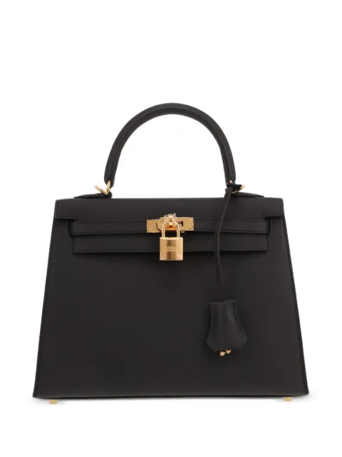 Hermès Pre-Owned 2026 25 Kelly Epsom handbag Black 431700