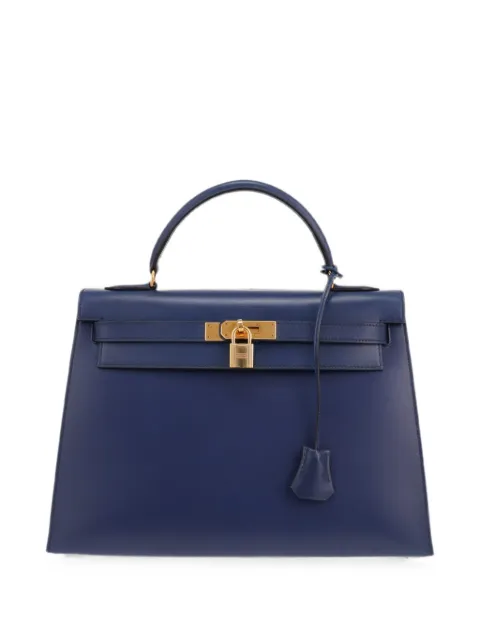 Hermès Pre-Owned 1995 32 Kelly handbag Blue 432028