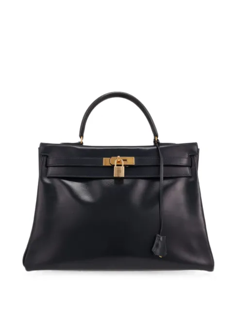 Hermès Pre-Owned 1991 35 Kelly handbag Blue 430157