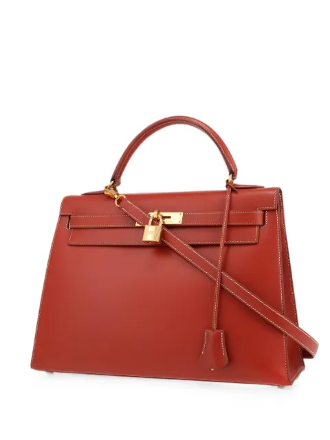 Hermès Pre-Owned 1993 32 Kelly handbag Brown 430096