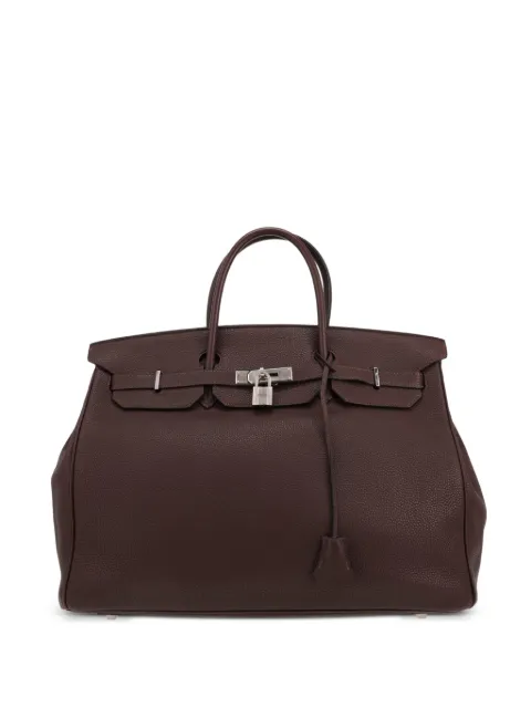 Hermès Pre-Owned 2008 40 Birkin handbag Brown 429995