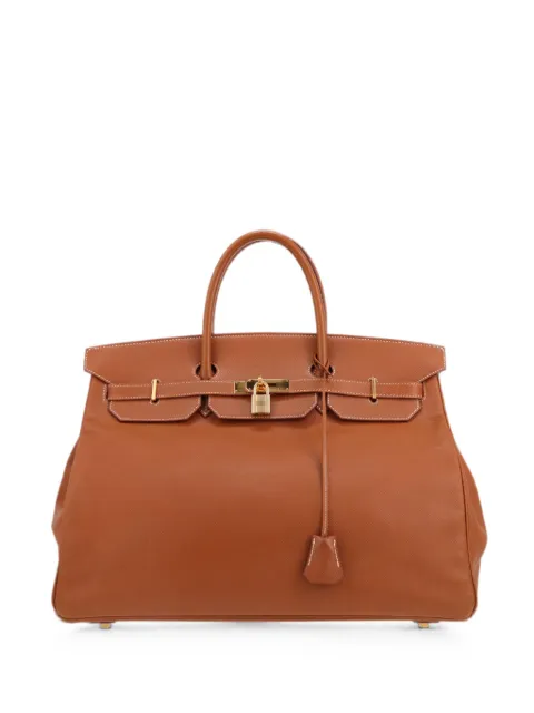 Hermès Pre-Owned 1996 40 Birkin handbag Brown 429709
