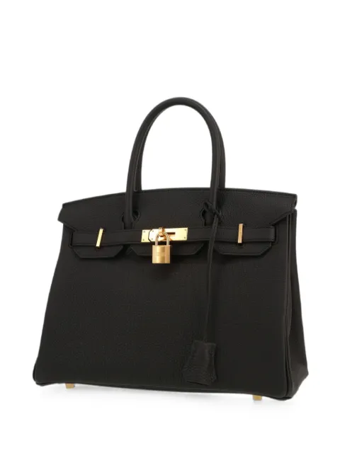 Hermès Pre-Owned 2025 30 Birkin tote bag Black 428448