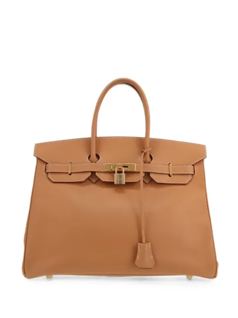 Hermès Pre-Owned 1999 35 Birkin tote bag Brown 428330